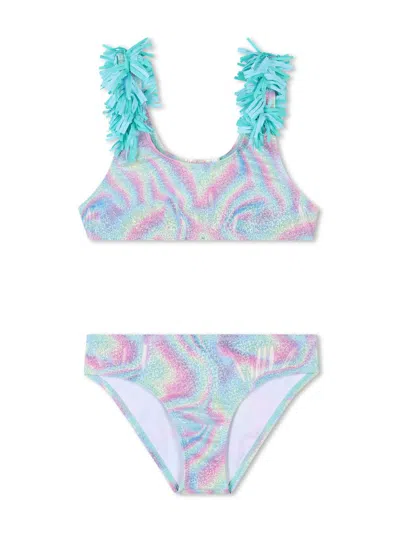 Billieblush Kids' Glitter Bikini In Blue
