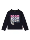 Billieblush Glitter-embellished Cotton T-shirt In Blue
