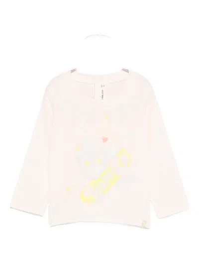 Billieblush Babies' Glitter-embellished Long-sleeve Top In Pink