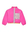 Billieblush Glitter Fleece Jacket In Pink
