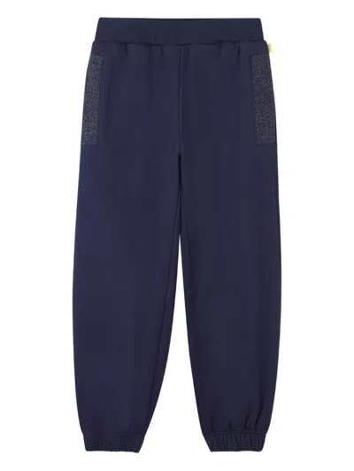 Billieblush Glitter-pocket Track Pants In Blue