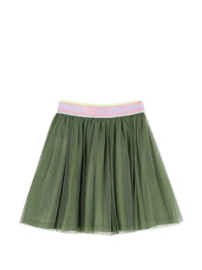 Billieblush Kids' Glitter-embellished Tulle Tutu Skirt In Gray