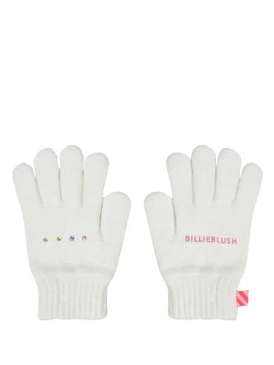 Billieblush Gloves "kid Girl Fall" In White