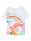 Billieblush Graphic-print Cotton T-shirt In 白色