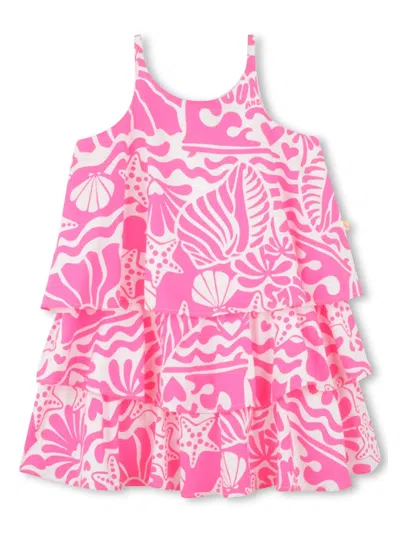 Billieblush Graphic-print Dress In 粉色
