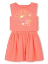 Billieblush Graphic-print Dress In 橘色