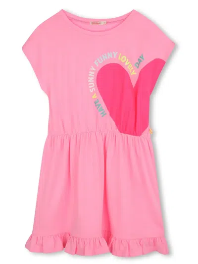 Billieblush Kids' Graphic-print Dress In Pink
