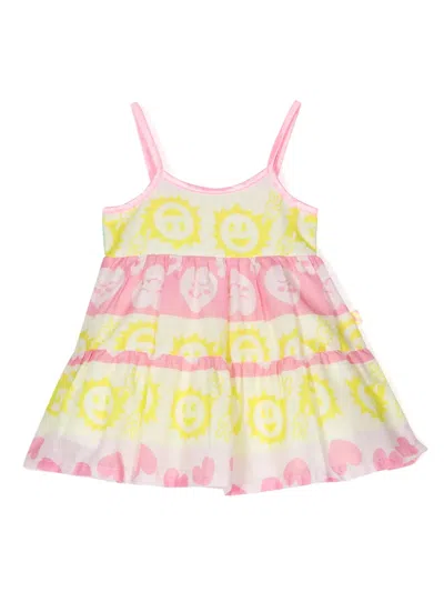 Billieblush Kids' Graphic-print Dress Set In Pink