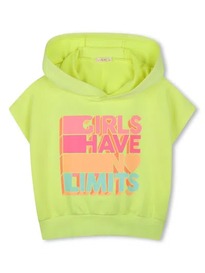 Billieblush Kids' Graphic-print Hoodie In Green