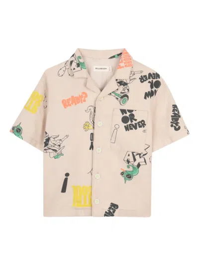 Billieblush Kids' Graphic-print Shirt In Neutral