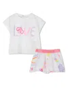 BILLIEBLUSH GRAPHIC-PRINT SHORT SET