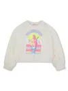 Billieblush Graphic-print Sweatshirt In Neutrals