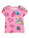 Billieblush Graphic-print T-shirt In Pink