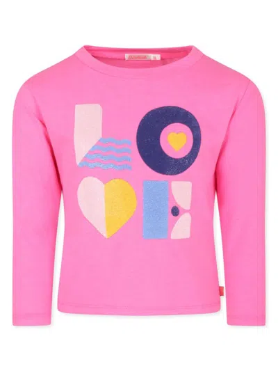Billieblush Kids' Graphic-print T-shirt In Rosa
