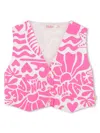 Billieblush Graphic-print Waistcoat In Pink