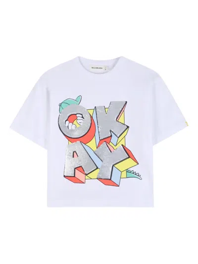 Billieblush Kids' Graphic T-shirt In White