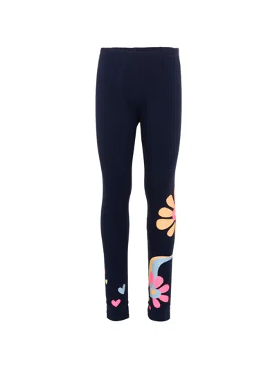 Billieblush Kids' Graphic-print Leggings In Blue