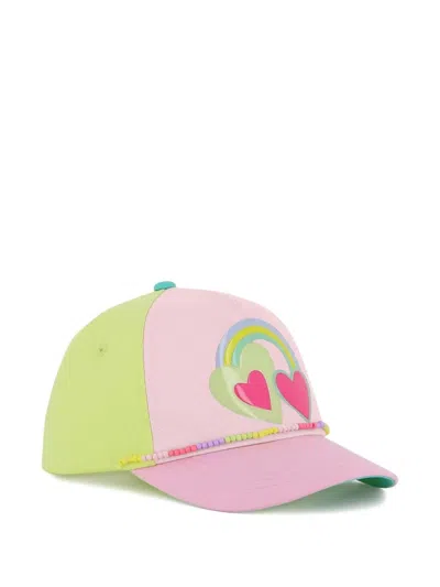 Billieblush Kids' Heart Rainbow Cap In Multi