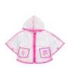 Billieblush Have An Ice Day Print Rain Poncho In Clear