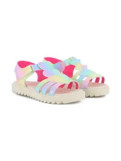 Billieblush Kids' Heart-appliqué Sandals In Green