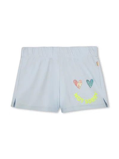 Billieblush Kids' Heart-appliqué Shorts In Blue
