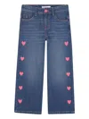 Billieblush Heart-embroidered Jeans In Blue
