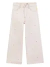 Billieblush Heart-embroidered Jeans In Neutral