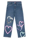 Billieblush Heart-motif Jeans In Blue