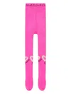 Billieblush Heart Motif Tights In Pink