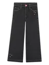 Billieblush Heart-motifs Jeans In Black