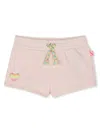 Billieblush Heart-patch Shorts In Pink