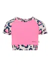 Billieblush Heart-print Crop Top In Multi