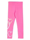 Billieblush Heart-print Leggings In Pink