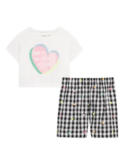 Billieblush Babies' Heart-print Shorts Set (set Of Two) In Multi