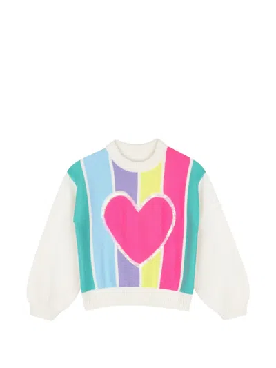 Billieblush Kids' Heart Pullover Mit Pailletten In Neutral