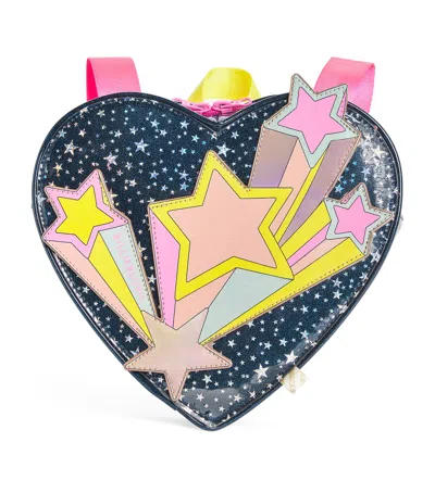 Billieblush Kids' Heart-shaped Shooting Star Backpack In Blue