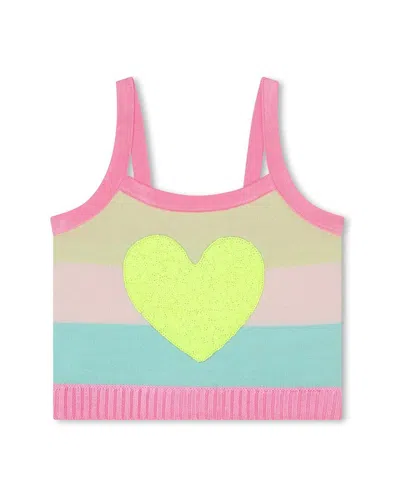 Billieblush Kids' Heart Tank Top In Multi
