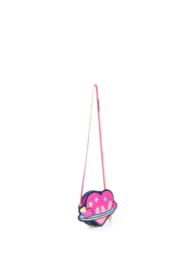 Billieblush Kids' Heart-motif Glitter Shoulder Bag In Pink