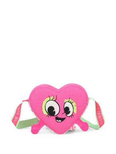 Billieblush Kids' Heart-shape Shoulder Bag In White