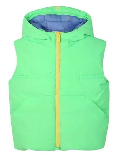 Billieblush Hooded Puffer Gilet In Multi