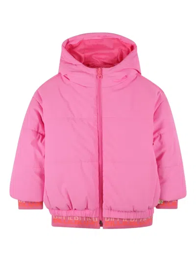 Billieblush Hooded Puffer Jacket In Pink