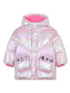 Billieblush Hooded Puffer Jacket In Pink