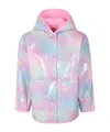 Billieblush Hooded Raincoat In Purple