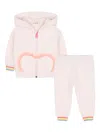 Billieblush Hooded Sweatshirt And Joggers Set In Pink