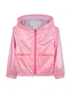 Billieblush Hooded Windbreaker In Pink