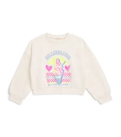 Billieblush Kids' Ice Cream Print Sweatshirt In Ivory