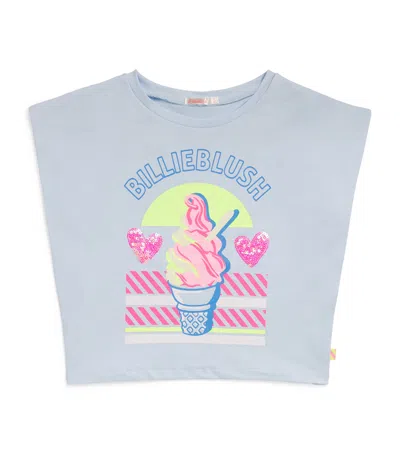 Billieblush Kids' Ice Cream Print T-shirt In Blue