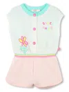 Billieblush Illustration-print Shorties In Blue