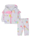 Billieblush Illustration-print Tracksuit Set (set Of Two) In White