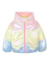 Billieblush Iridescent Colourblock Puffer Jacket In Multi